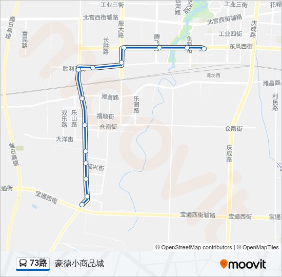公交73路的线路图
