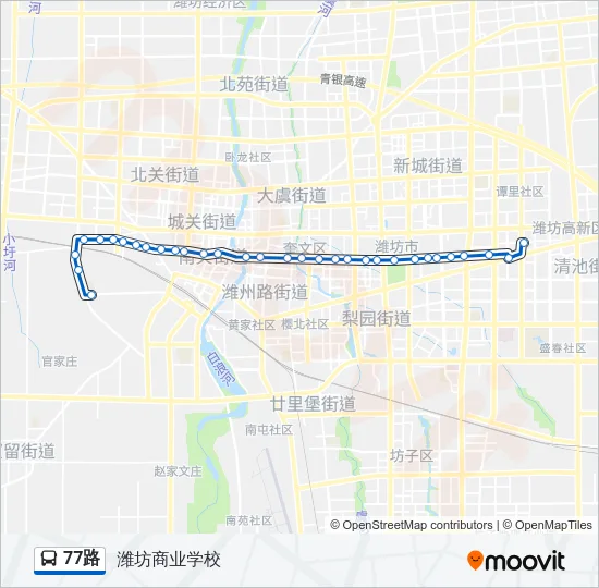 77路 Bus Line Map