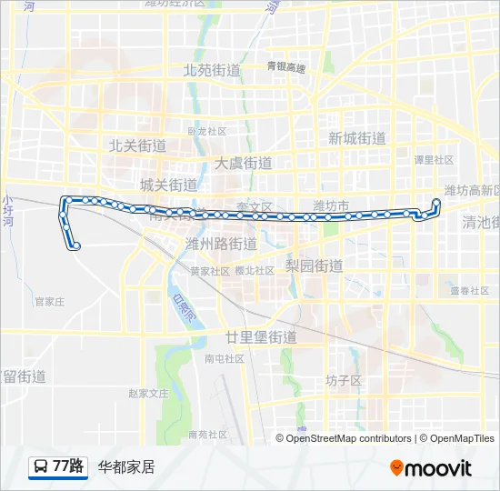 77路 Bus Line Map