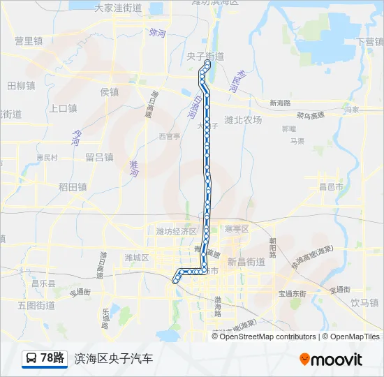 78路 Bus Line Map