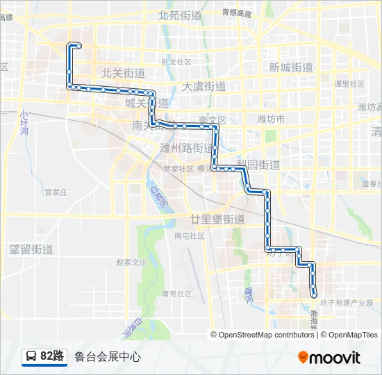 82路 Bus Line Map