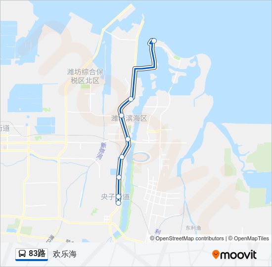 公交83路的线路图