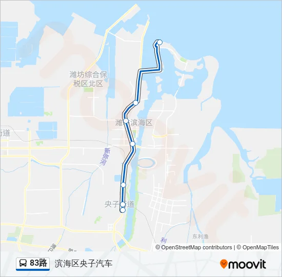 83路 Bus Line Map