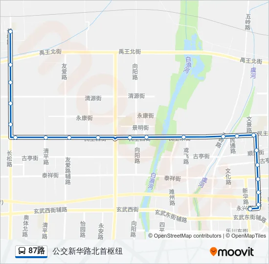 87路 Bus Line Map