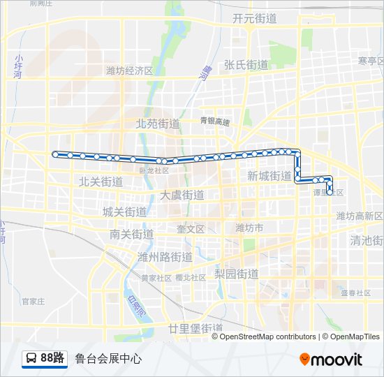 公交88路的线路图