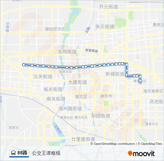 88路 Bus Line Map
