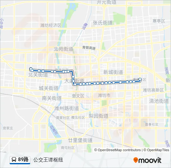 89路 Bus Line Map