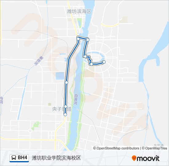 公交BH4路的线路图