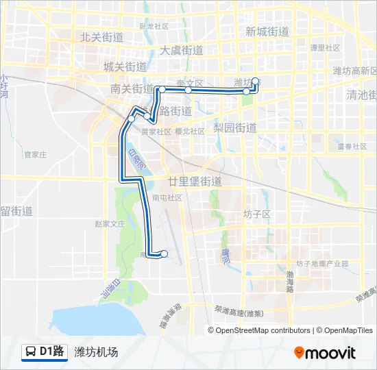 D1路 Bus Line Map