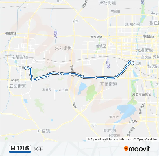 101路 Bus Line Map