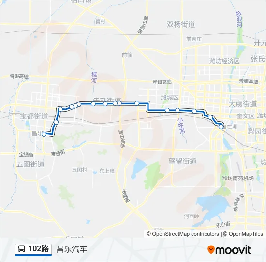102路 Bus Line Map