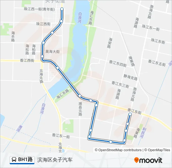 BH1路 Bus Line Map