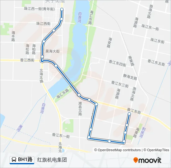 BH1路 Bus Line Map