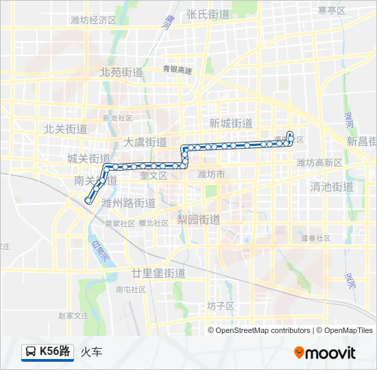 K56路 Bus Line Map