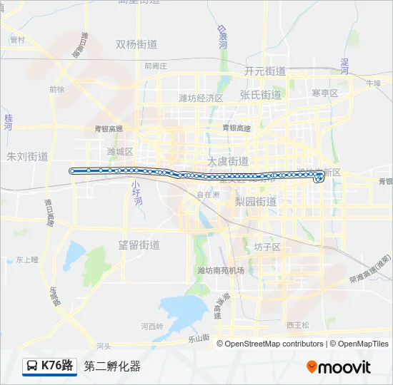 K76路 Bus Line Map