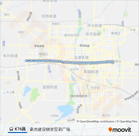 K76路 Bus Line Map