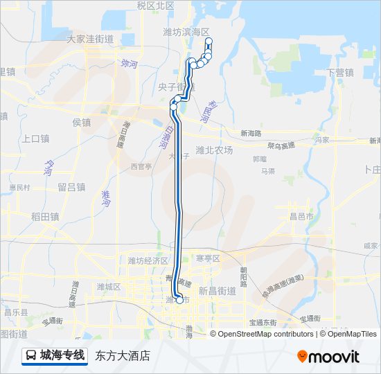城海专线 Bus Line Map