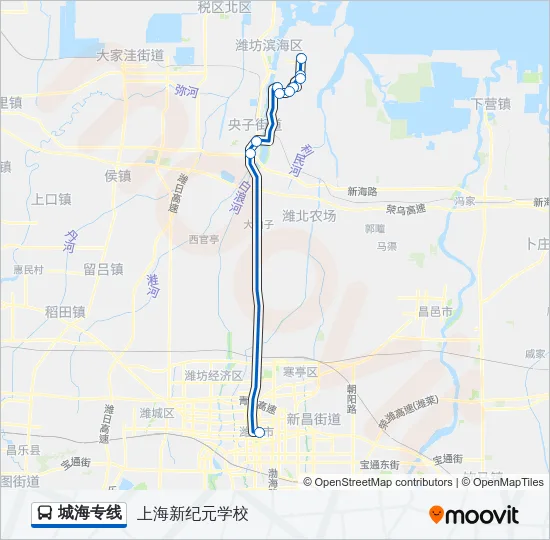 城海专线 Bus Line Map