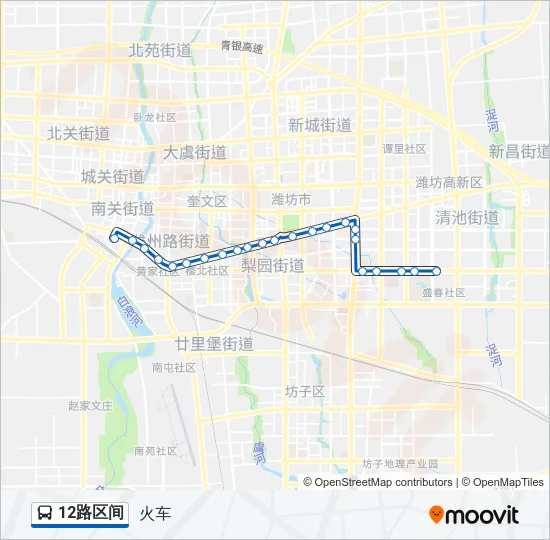 12路区间 Bus Line Map