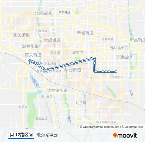 12路区间 Bus Line Map