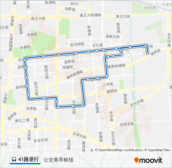 41路逆行 Bus Line Map