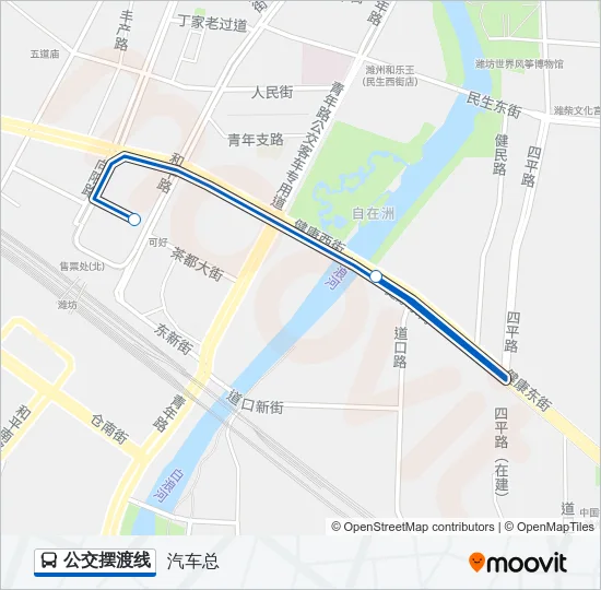 公交摆渡线 Bus Line Map