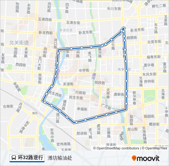环32路逆行 Bus Line Map