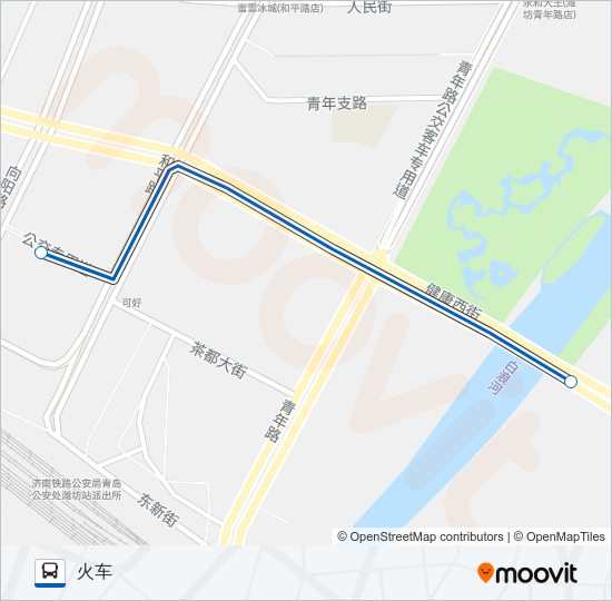 公交直通摆渡车线 Bus Line Map