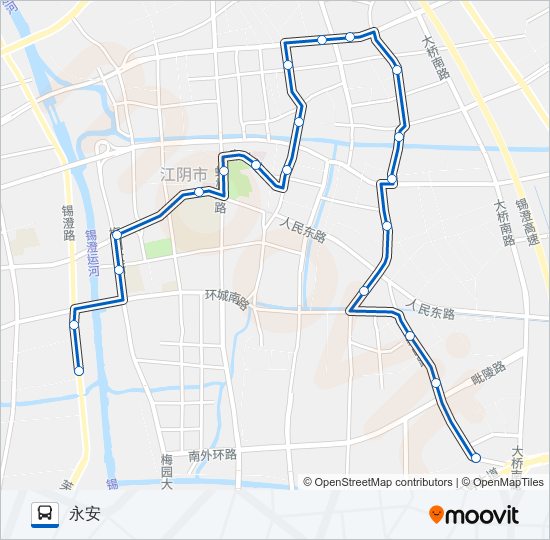 2路 bus Line Map