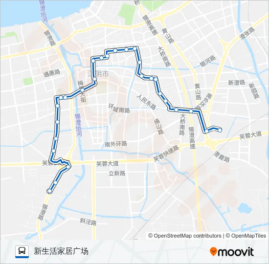 6路 Bus Line Map