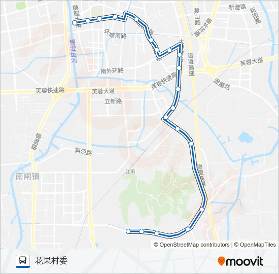 公交16路的线路图