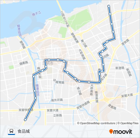 公交17路的线路图