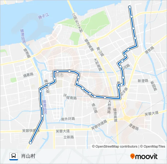 17路 Bus Line Map