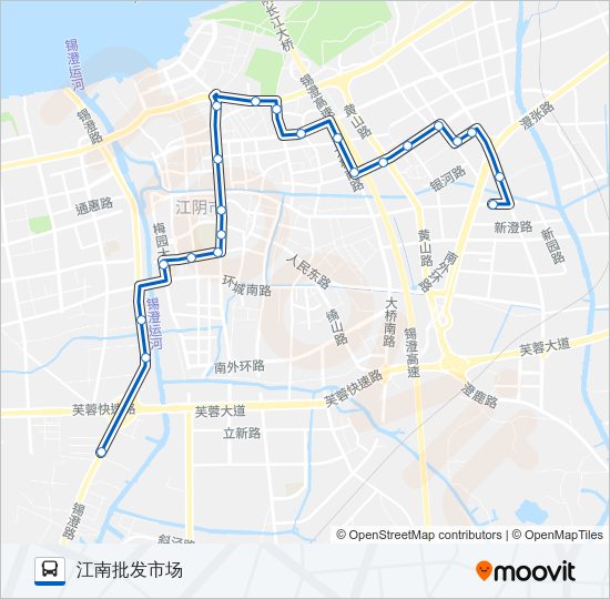 公交23路的线路图