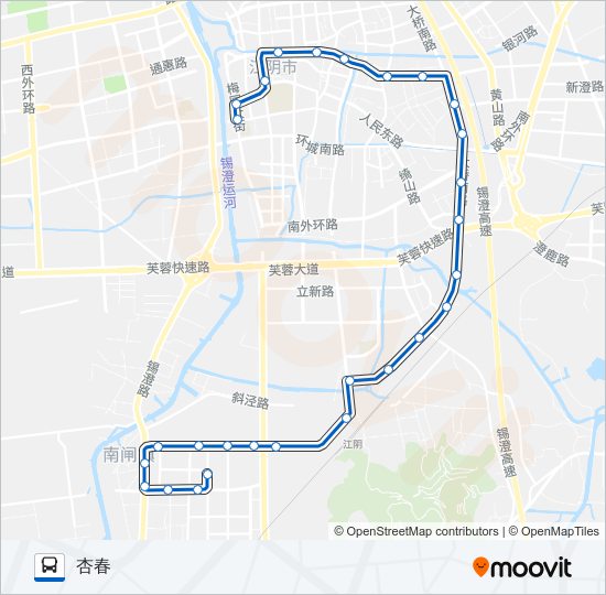 公交27路的线路图