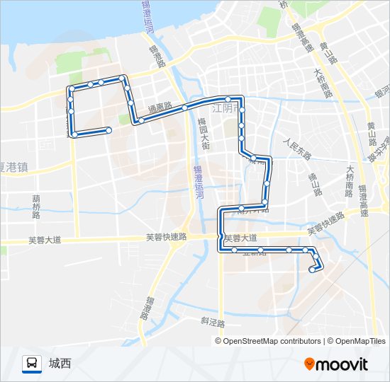 公交33路的线路图