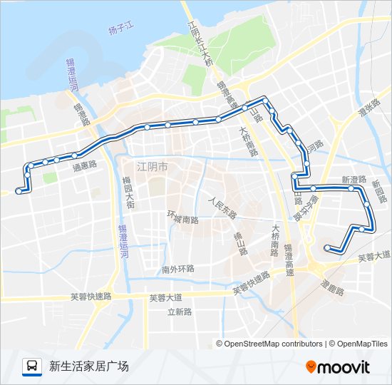 公交36路的线路图