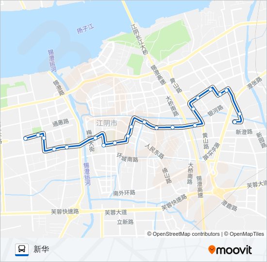 公交38路的线路图