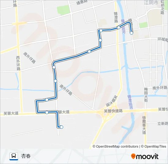 52路 Bus Line Map