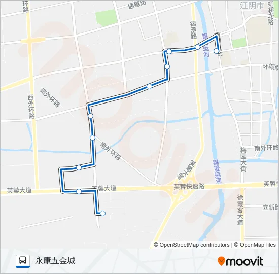 52路 Bus Line Map