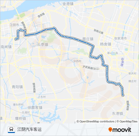 201路 Bus Line Map