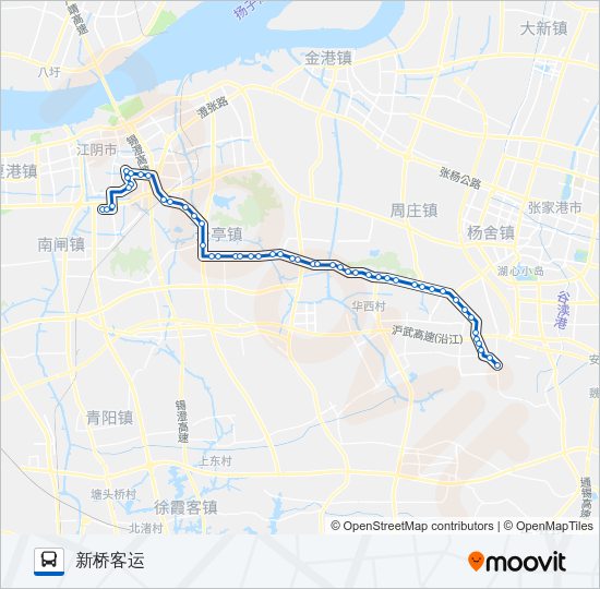 公交202路的线路图