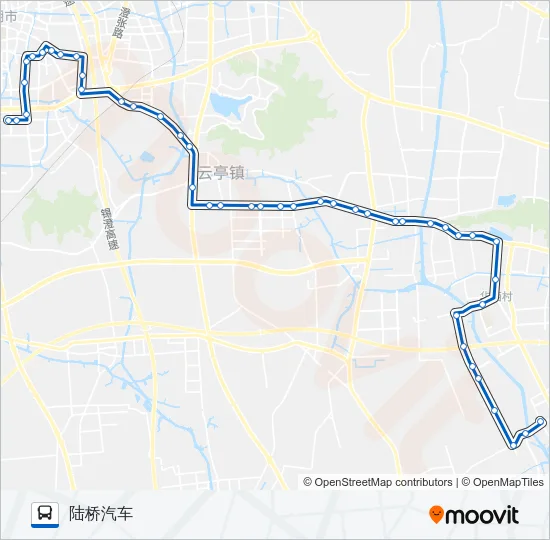 205路 Bus Line Map