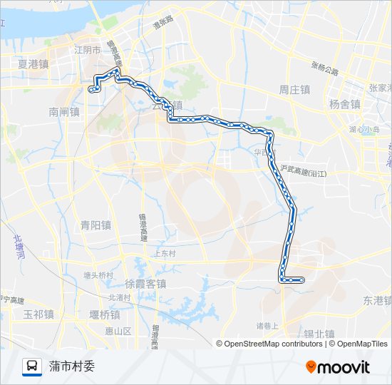 公交306路的线路图