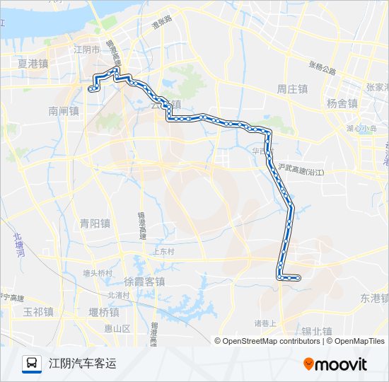 公交306路的线路图