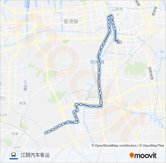 公交520路的线路图