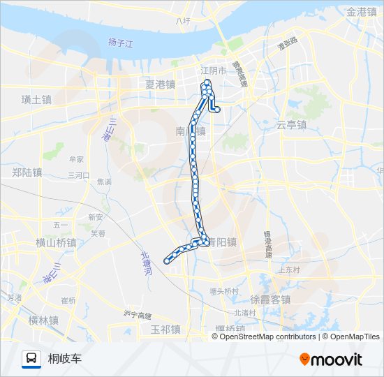 公交581路的线路图