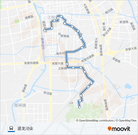 公交76区间路的线路图