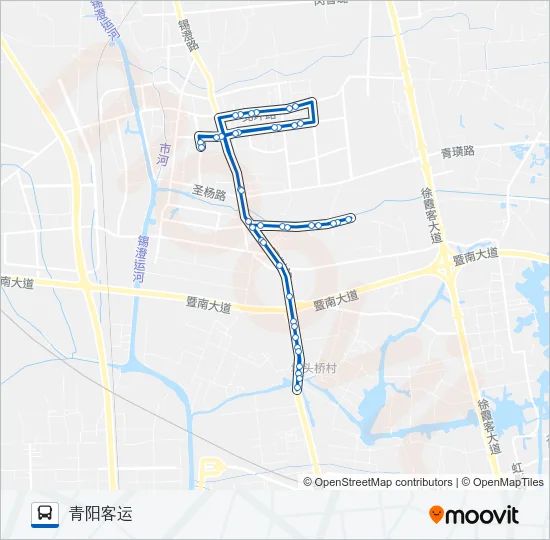 公交511环线路的线路图