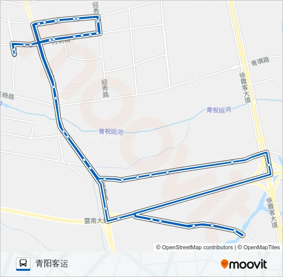 公交513环线路的线路图